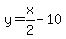 y=x%2F2-10