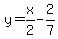 y=x%2F2-2%2F7