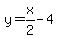 y=x%2F2-4