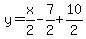 y=x%2F2-7%2F2%2B10%2F2