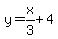y=x%2F3%2B4