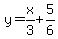 y=x%2F3%2B5%2F6