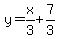 y=x%2F3%2B7%2F3