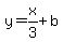 y=x%2F3%2Bb