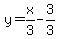 y=x%2F3+-3%2F3