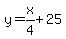 y=x%2F4%2B25
