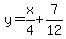 y=x%2F4%2B7%2F12