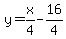 y=x%2F4-16%2F4
