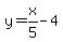 y=x%2F5-4