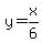 y=x%2F6