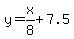 y=x%2F8%2B7.5