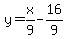 y=x%2F9-16%2F9