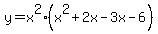 y=x%5E2%28x%5E2%2B2x-3x-6%29