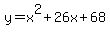 y=x%5E2%2B26x%2B68