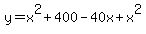 y=x%5E2%2B400-40x%2Bx%5E2