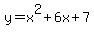 y=x%5E2%2B6x%2B7