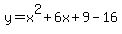 y=x%5E2%2B6x%2B9-16
