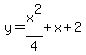 y=x%5E2%2F4%2Bx%2B2