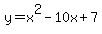 y=x%5E2-10x%2B7