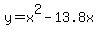 y=x%5E2-13.8x