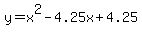 y=x%5E2-4.25x%2B4.25