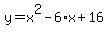 y=x%5E2-6%2Ax%2B16