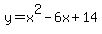 y=x%5E2-6x%2B14