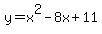 y=x%5E2-8x%2B11