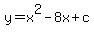 y=x%5E2-8x%2Bc