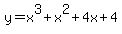y=x%5E3%2Bx%5E2%2B4x%2B4