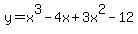 y=x%5E3-4x%2B3x%5E2-12