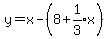 y=x+-+%288+%2B+expr%281%2F3%29x%29