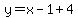 y=x-1%2B4