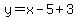 y=x-5%2B3