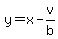 y=x-v%2Fb