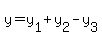y=y%5B1%5D%2By%5B2%5D-y%5B3%5D