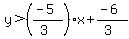 y%3E%28%28-5%29%2F%283%29%29x%2B%28-6%29%2F%283%29