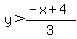 y%3E%28-x%2B4%29%2F3