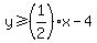 y%3E=%281%2F2%29x-4