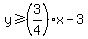 y%3E=%283%2F4%29x+-+3