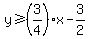 y%3E=%283%2F4%29x-3%2F2