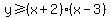 y%3E=%28x%2B2%29%28x-3%29