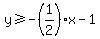 y%3E=-%281%2F2%29x-1