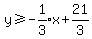 y%3E=-expr%281%2F3%29x%2B21%2F3