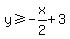 y%3E=-x%2F2+%2B3
