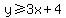 y%3E=3x%2B4
