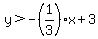 y%3E-%281%2F3%29x%2B+3