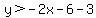 y%3E-2x-6-3