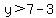 y%3E7-3