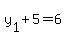 y%5B1%5D%2B5=6